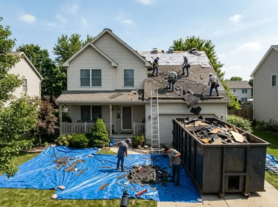 roof-replacement-debris-remova-004 — frequently asked questions, Cheapest Dumpster Rentals in LaSalle, IL